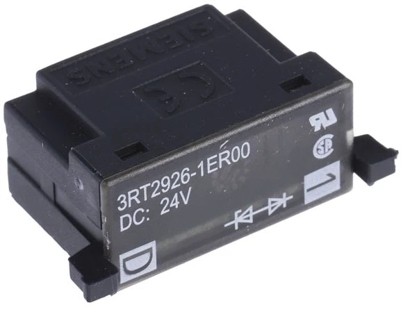 Siemens Slopinimo modulis su diodu 24V DC su LED indikatoriumi S0 (3RT2926-1ER00)