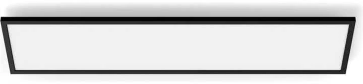 Lubinis šviestuvas Philips Hue Aurelle rectangular panel light, Juodas, 120 x 30 cm | 2200-6500 Hue Baltas Ambiance