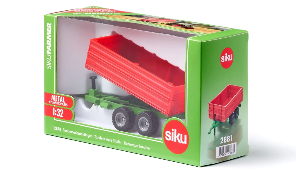 Žaislinio traktoriaus priekaba Siku Tandem Axle Trailer