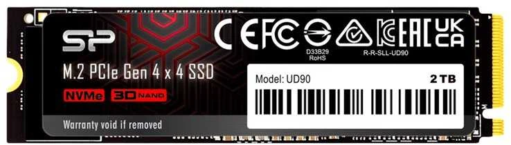 Silicon Power | SSD | UD85 | 2000 GB | SSD form factor M.2 2280 | Solid-state drive sąsaja PCIe Gen4x4 | Skaitymo greitis 3600 MB/s | Rašymo greitis 2800 MB/s