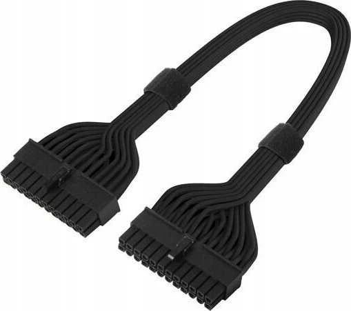 SilverStone 24 Pin ATX to 24 Pin Cable 350mm - juodos spalvos