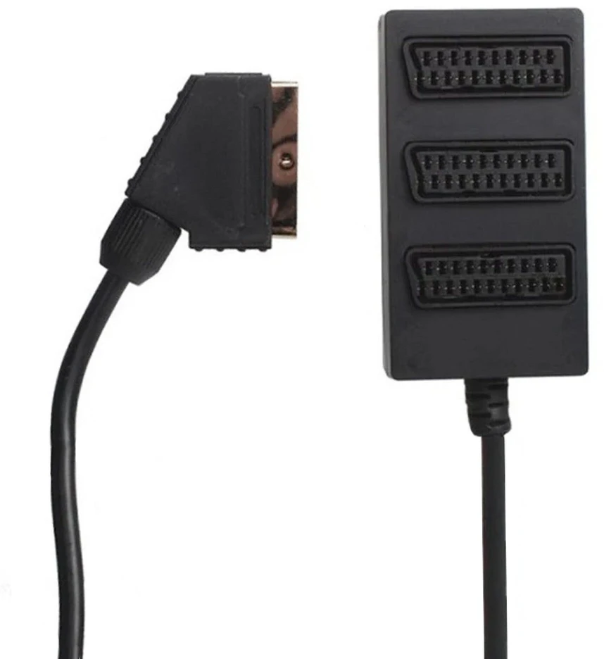 Sinox Beslag Sinox 3 krypčių SCART skirstytuvas. 0.5 m. Juoda, SCART, Juoda, 0.5 m, 1 vnt.