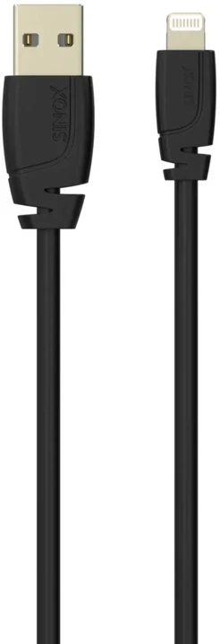 Sinox Beslag Sinox PRO Lightning kabelis su originaliu Apple lustu. 1 m. Juodas, 2 m, Lightning, USB A, kištukas, kištukas, juodas