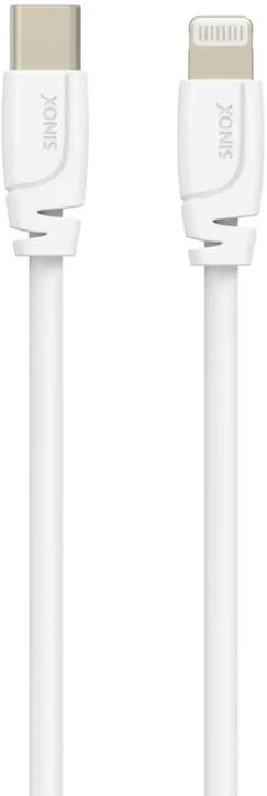 Sinox Beslag Sinox PRO USB C į Lightning kabelis. 0,5 m. Baltas, 0,5 m, Lightning, USB C, vyriškas, vyriškas, baltas