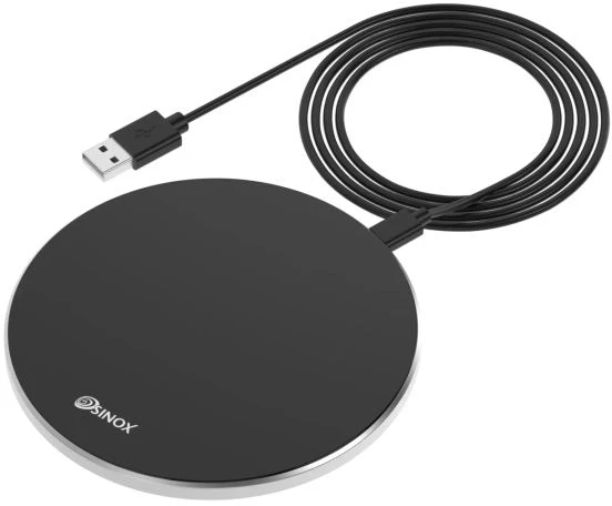 Sinox Beslag Sinox PRO belaidžio įkrovimo padas 15W. 1 m. Juodas, patalpų, USB, belaidis įkrovimas, 1 m, juodas
