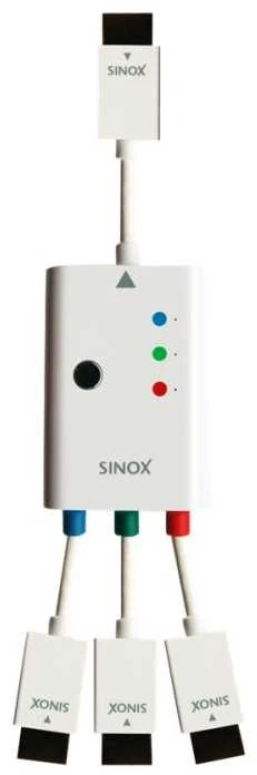 Sinox HDMI skirstytuvas su spalviniais indikatoriais
