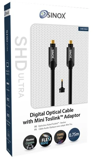 Sinox Beslag SX HD Premium optinis garso kabelis