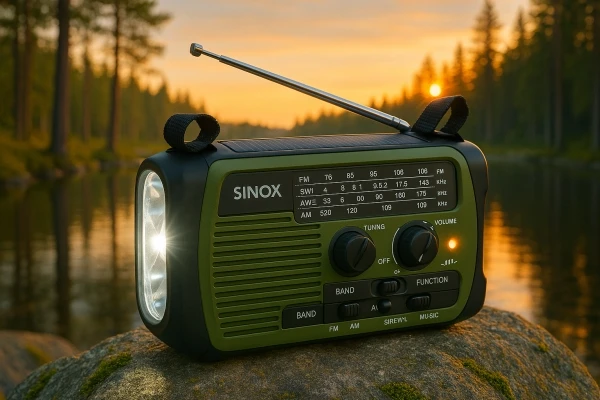 Sinox Bluetooth® avarinis radijas. Žalias