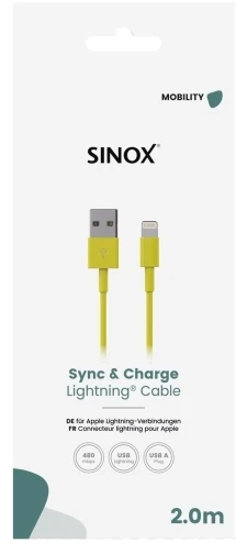 Sinox „Lightning“ kabelis, 2 m, jungtis