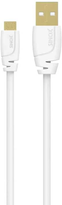 Sinox Beslag „Sinox Micro USB“ laidas. 0,75 m. Baltas.