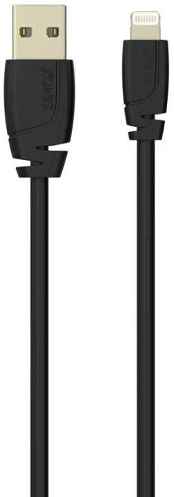 Sinox Beslag Sinox SXI02403MFI, 3 m, Lightning, USB A, Kištukas, Kištukas, Juodas