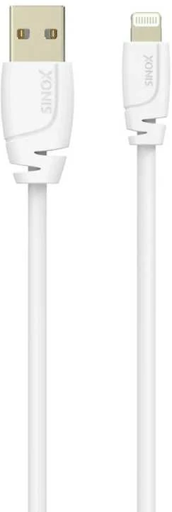 Sinox Beslag Sinox SXI02503MFI, 3 m, „Lightning“, USB A, Kištukas, Kištukas, Balta