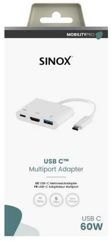 Sinox USB-C adapteris pakuotėje