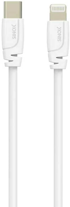 Sinox Beslag Sinox SXI04650, 0,5 m, „Lightning“, USB C, Kištukas, Kištukas, Balta