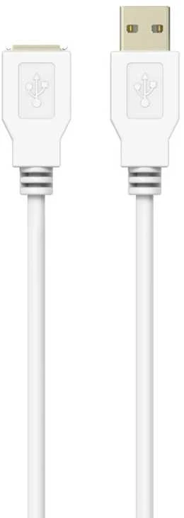 Sinox Beslag Sinox USB 2.0 prailginimo laidas. 5 m. Baltas