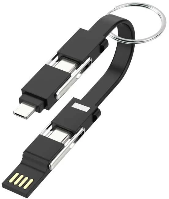Sinox Beslag Sinox SOE04970, USB A/USB C, USB C/Micro USB-A/Lightning, USB 2.0, 0,48 Gbit/s, Juoda