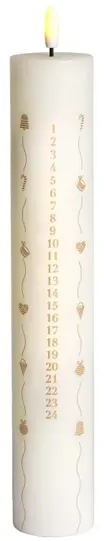 Dekoracja świąteczna Sirius Sille Calendercandle Ø4,8xH28,9cm, Special Edition 2024