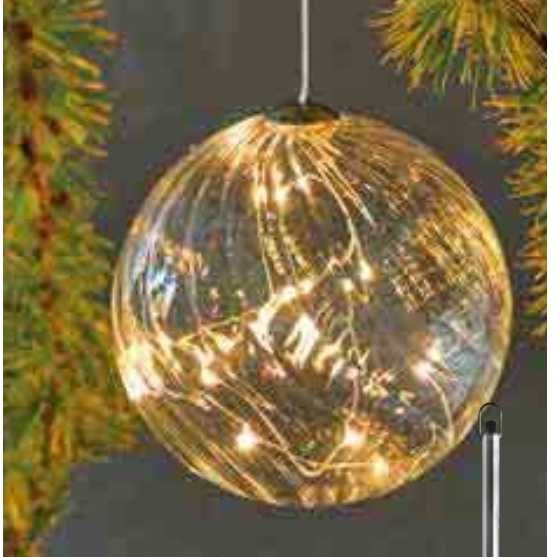 Dekoracja świąteczna Philips Sirius Home Wave Ball, Light decoration figure, Transparent, Glass, 16 lamp(s), LED, Geltona