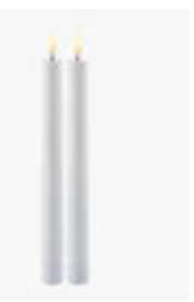 Sirius Sirius Sille DinnerCandle Rechargeable 2-pk baltas Ø2xH35cm