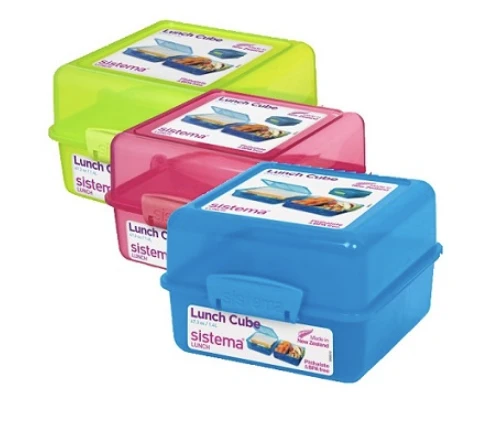 Sistema SISTIMA Pietūs Cube Spalvotas konteineris 1.4L (31735)