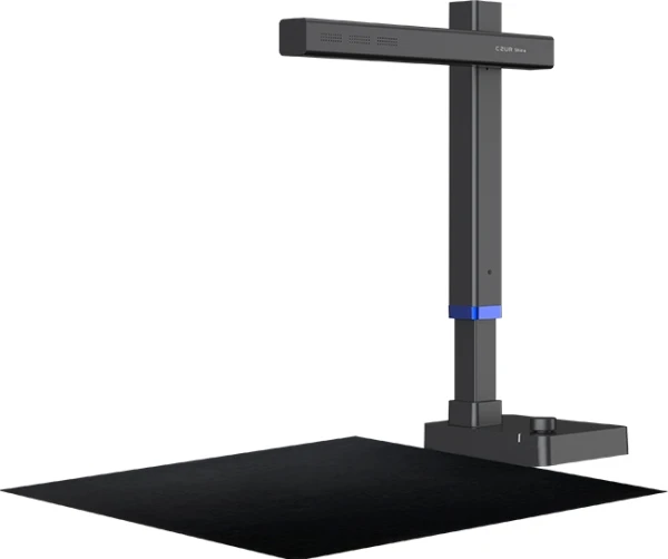 Skeneris Scanner CZUR Shine Ultra, rezolutie 4160 x 3120 pixeli, 13MP, 340dpi pentru fisiere A4, 245dpi pentru fisiere A3, senzor CMOS, dimensiune maxima document A3, focalizare automata, output JPG, PDf, Word, Excel, Tiff, functie OCR: 180+, cu pedala de actionare, negru