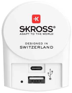 Skross 1.302423, Vidinis, AC, 5 V, Baltas