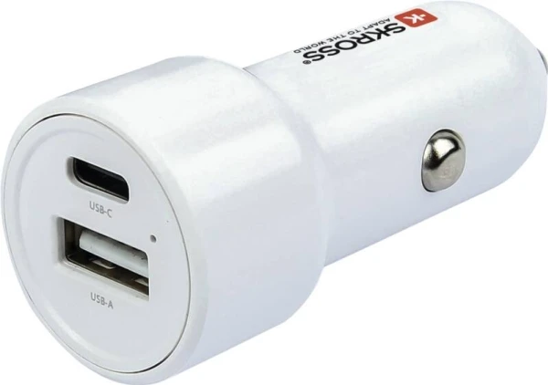 SKROSS USB A+C nabíjecí autoadaptér Dual Car Charger, 65W PD