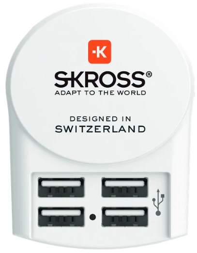 SKROSS sieninis USB įkroviklis 4x A tipo