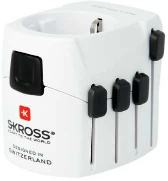 Skross PRO, Universalus, Universalus, C tipo (Europlug), E tipo (FR), F tipo, B tipo, G tipo (JK), I tipo (AU), J tipo (CH), L tipo (IT), N tipo (BR), 100–250, 7 A