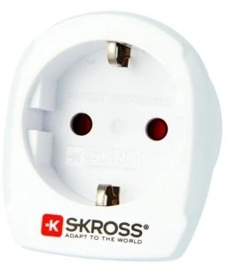 Skross 1.500209-E, I tipas (AU), C tipas (Europlug), 100–250 V, 10 A, balta, 2, 3