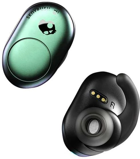Skullcandy Push belaidės ausinės: išorė ir vidinė jungtis