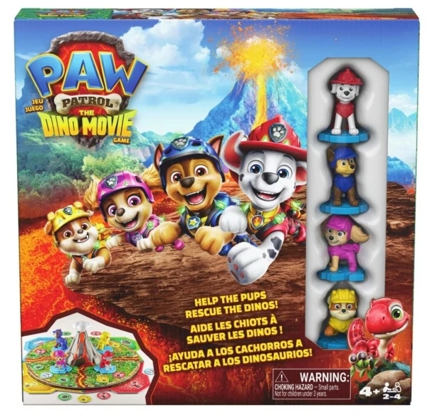 Sm Games Puzzles Psi Patrol i Dinozaury Gra planszowa Dino Movie Wulkan