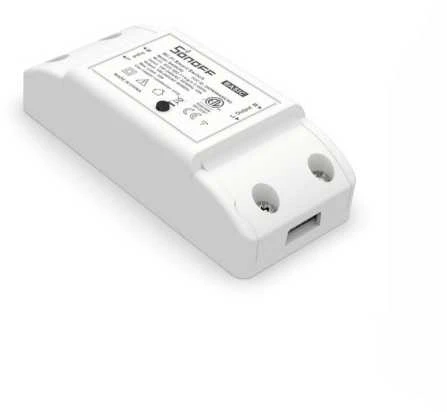 Sonoff RF R2 1 - kanalo išmani relė valdoma WiFi + 433MHz RF - 230VAC 2200W