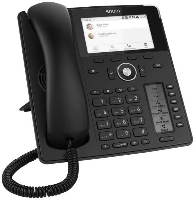 Snom D785N, IP telefonas, Juoda, Laidinis ragelis, Dažnio ribose, Už dažnio ribos, SIP informacija, 12 linijų, 10000 įrašų
