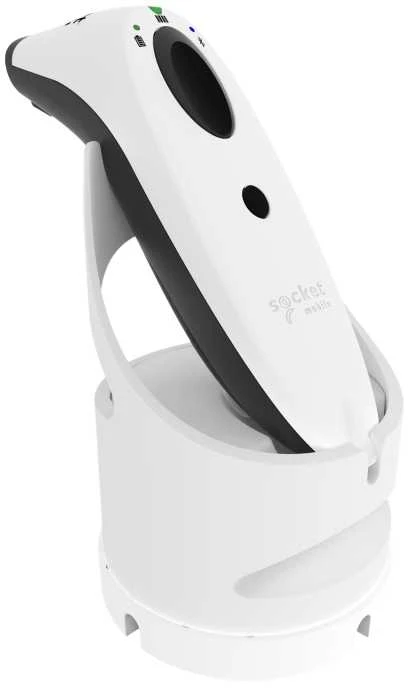 Brūkšninių kodų skaitytuvas Socket Mobile S720, su stotele, Baltas
