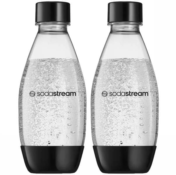 Buteliukai SodaStream DWS Fuse, juodos spalvos, 2 x 0,5 l