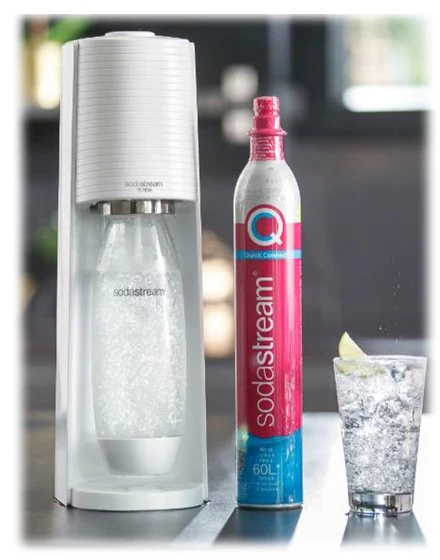 Gazuotų gėrimų gaminimo aparatas SodaStream Terra, baltas