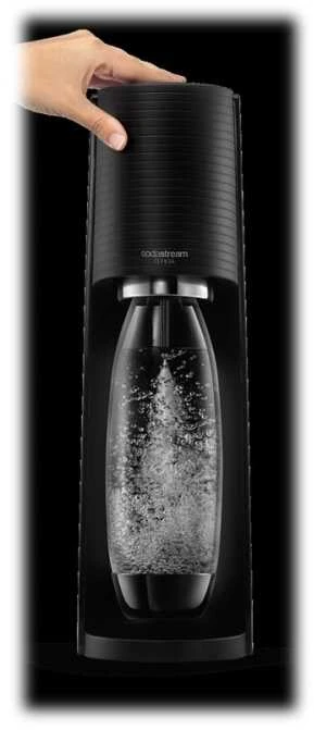 Gėrimų gaminimo aparatas SodaStream Terra juodas +2 buteliukai