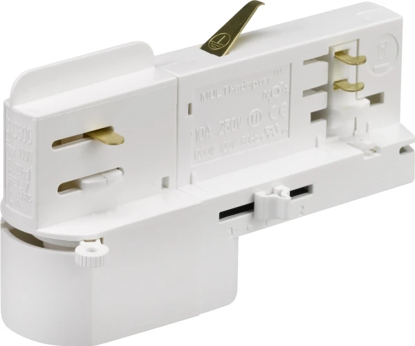 Solar Plus GLOBAL TRAC Pulse bėgelio adapteris Pulse DALI 3-Circuit GAC600, baltas