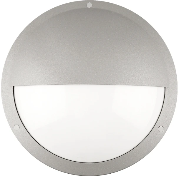 Solar Plus Moon Public EYE, 550 lm, 16 W 3000 K–4000 K, integruotas LED modulis jungiamas tiesiogiai prie 230 V, IP65, pilka