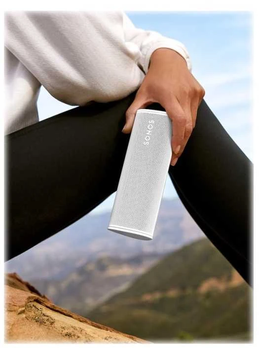 Nešiojama kolonėlė Sonos Roam, Multiroom, Bluetooth, WiFi, Atspari vandeniui, Baltos spalvos