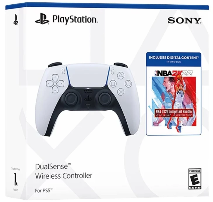 „Sony DualSense“ žaidimų valdiklis, baltas, PS5