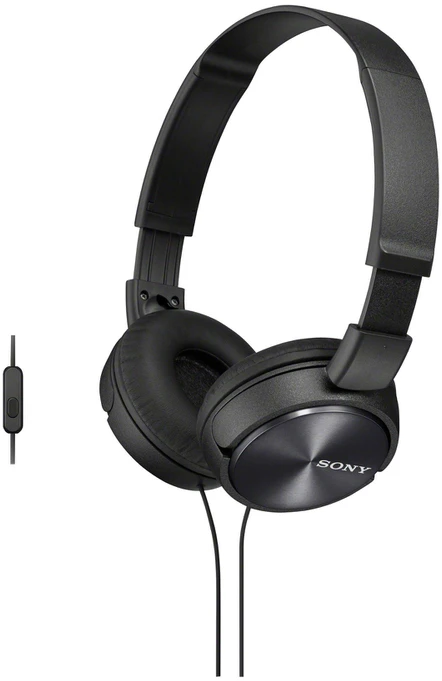Sulankstomos kelioninės ausinės Sony MDR-ZX310, Juodos