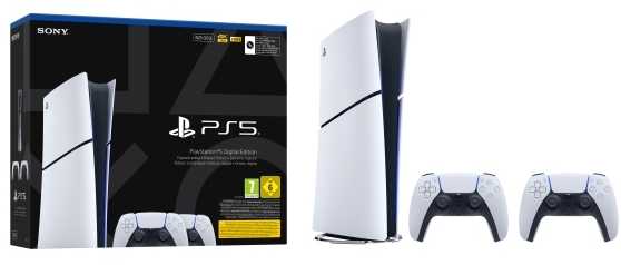 SONY PS5 Digital Edition 825GB console + 2 DS5 controllers