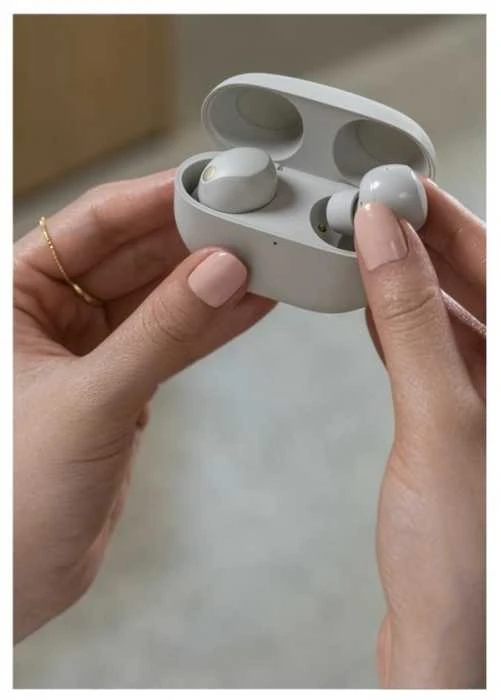 Sony WF-1000XM5 Earbuds Belaidės ausinės, ANC, belaidis įkrovimas, Sidabrinės spalvos