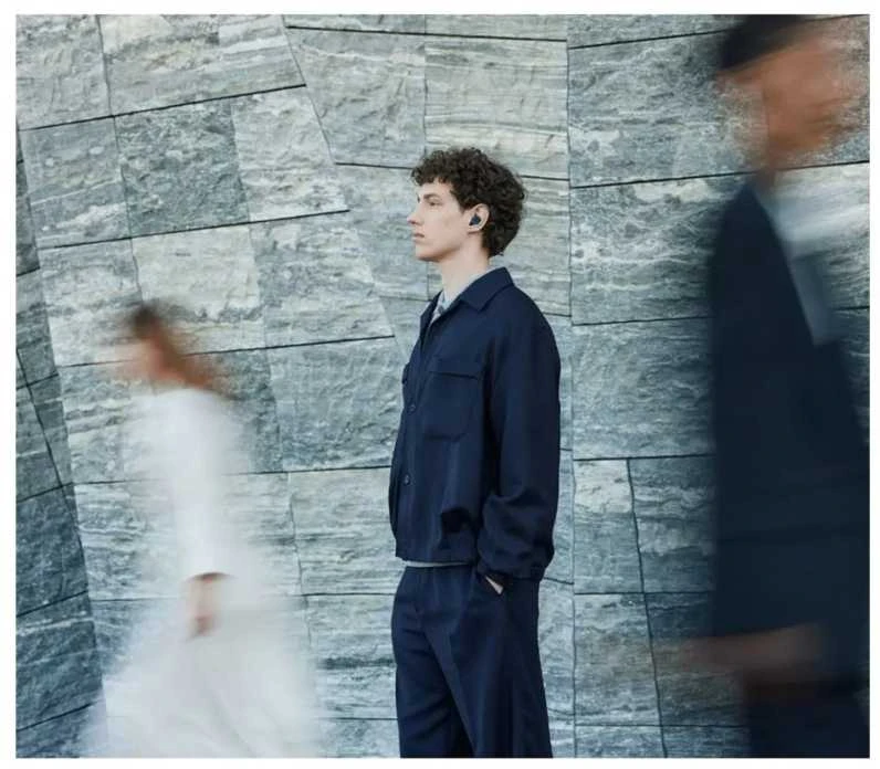 Ausinės Sony WF-C710N, Permatomos mėlynos
