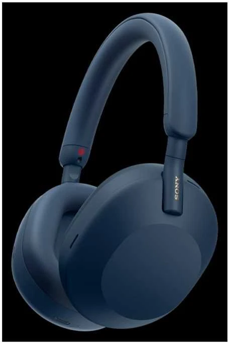Belaidės ausinės Sony WH-1000XM5 su triukšmo slopinimo technologija, Mėlynos