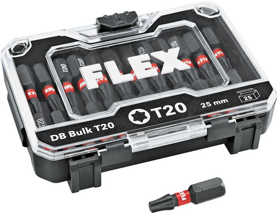 Flex Accessories 25 dalių smūginių antgalių rinkinys FLEX DB T20