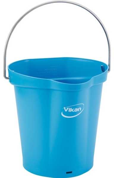 Maisto kibirėlis, Vikan, 6 l, mėlynas, PP/nerūdijantis plienas, su pylimo snapeliu