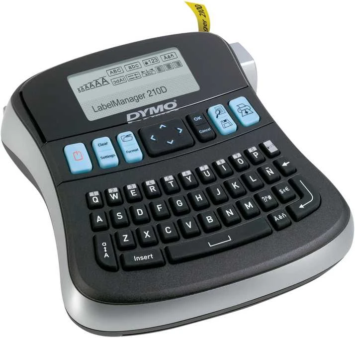 Spausdintuvas Dymo Label Manager 210D, žymėjimo mašina su QWEERTY klaviatūra, juodas / S0784430